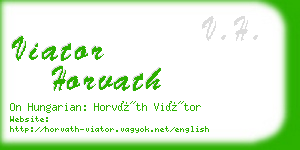 viator horvath business card
